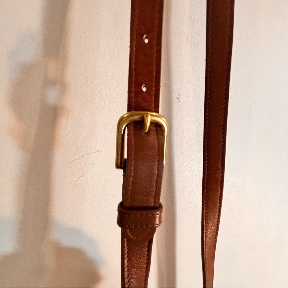 COACH Scooter Bag Long Adjustable Strap Leather Made in Costa Rica Flap - Picture 7 of 14